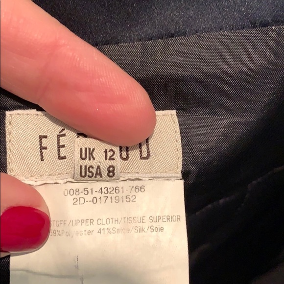 Féraud Navy Blue Spaghetti Strap Dress - Picture 6 of 8